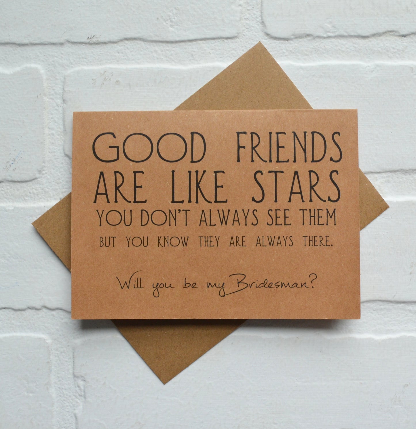 GOOD FRIENDS are like stars bridesmaid proposal cards | wedding party invite