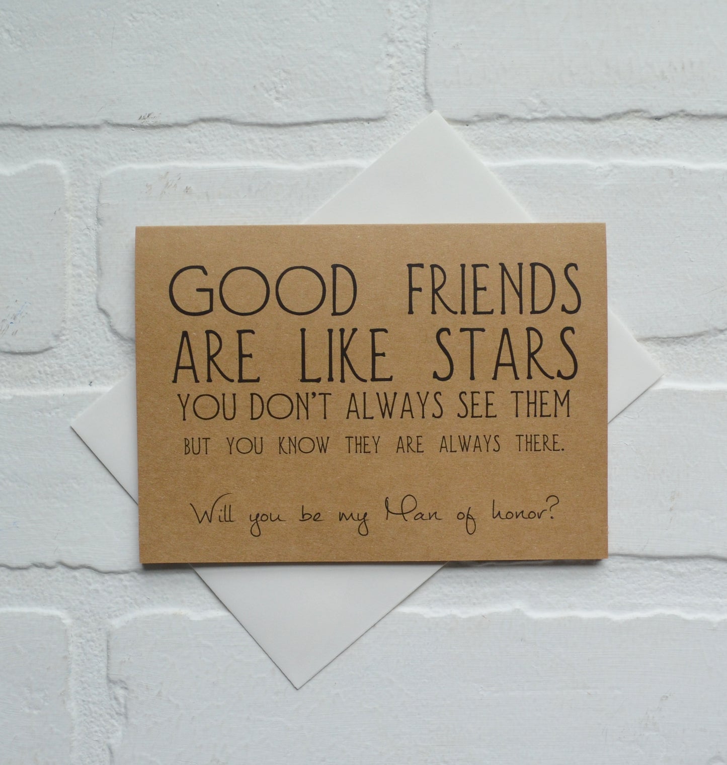 GOOD FRIENDS are like stars bridesmaid proposal cards | wedding party invite