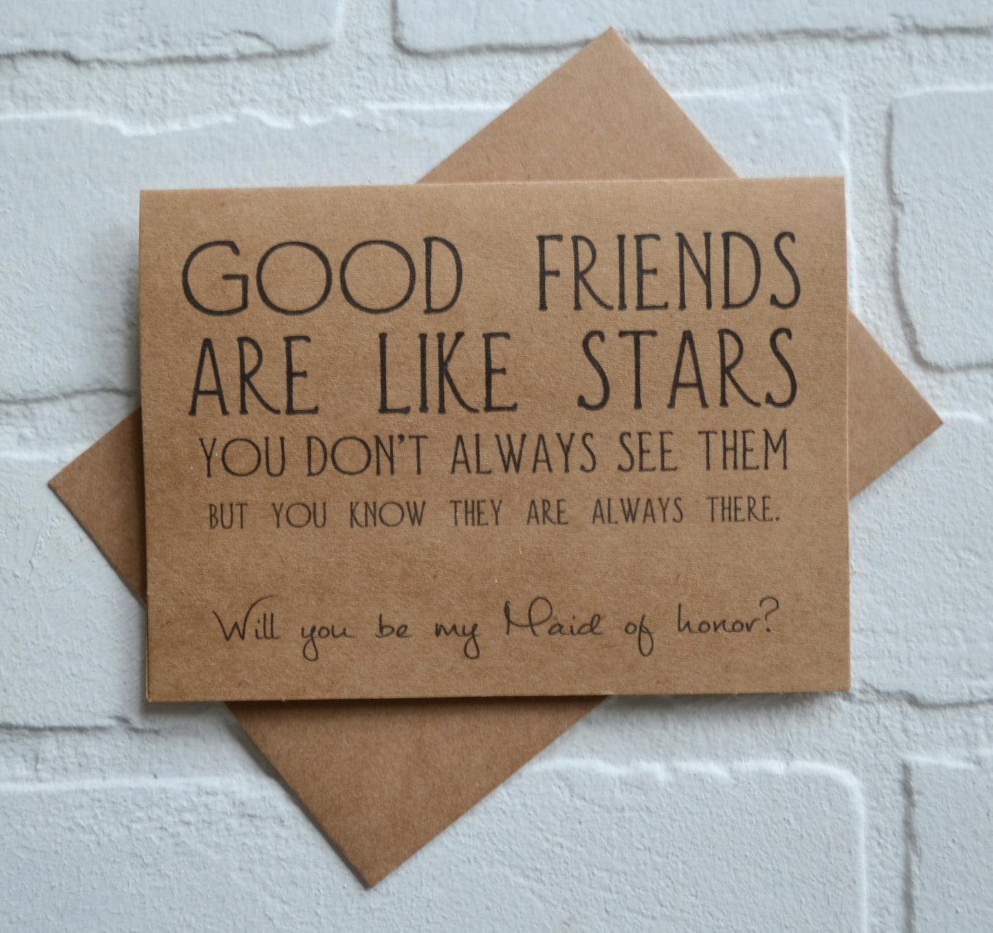GOOD FRIENDS are like stars bridesmaid proposal cards | wedding party invite