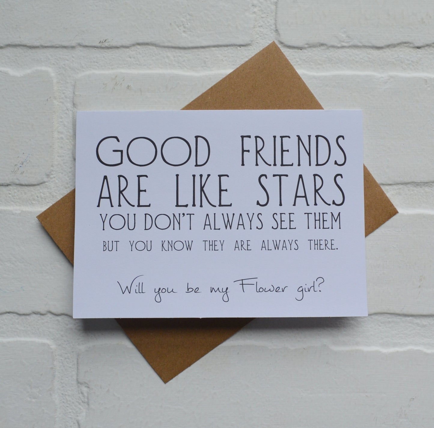 GOOD FRIENDS are like stars bridesmaid proposal cards | wedding party invite