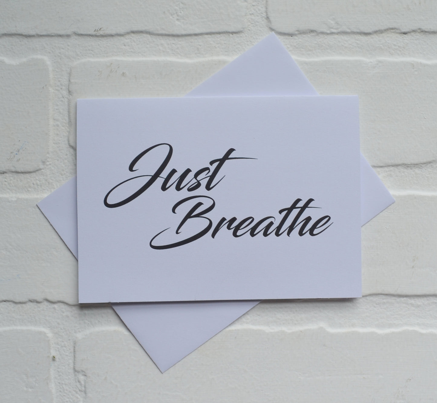 Just breathe | yoga greeting cards