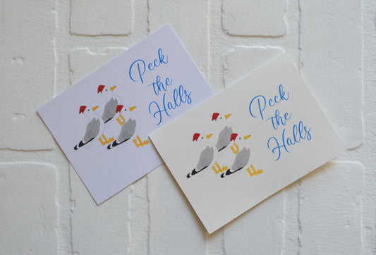 Peck the Halls | Christmas Greeting Cards