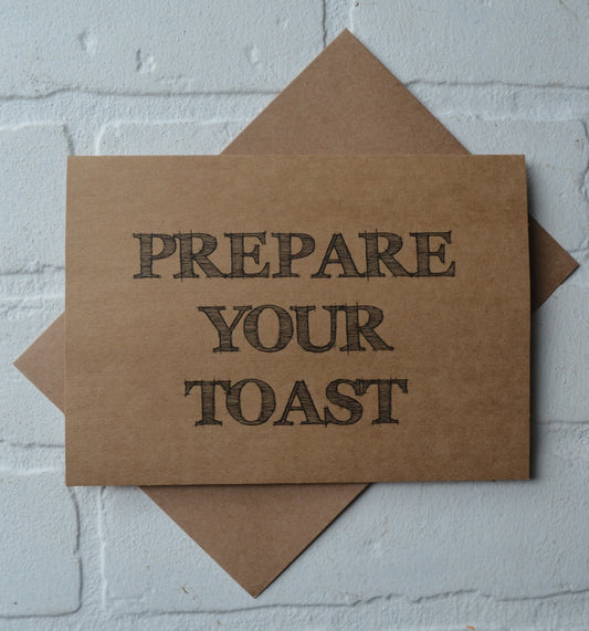 PREPARE your toast | bridesmaid proposal cards | wedding party invite