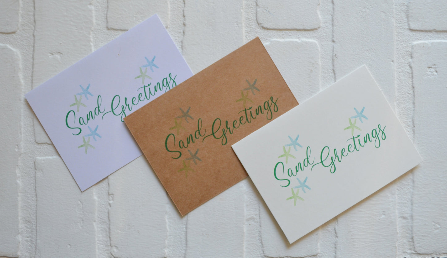 Sand Greetings | Christmas Greeting Cards