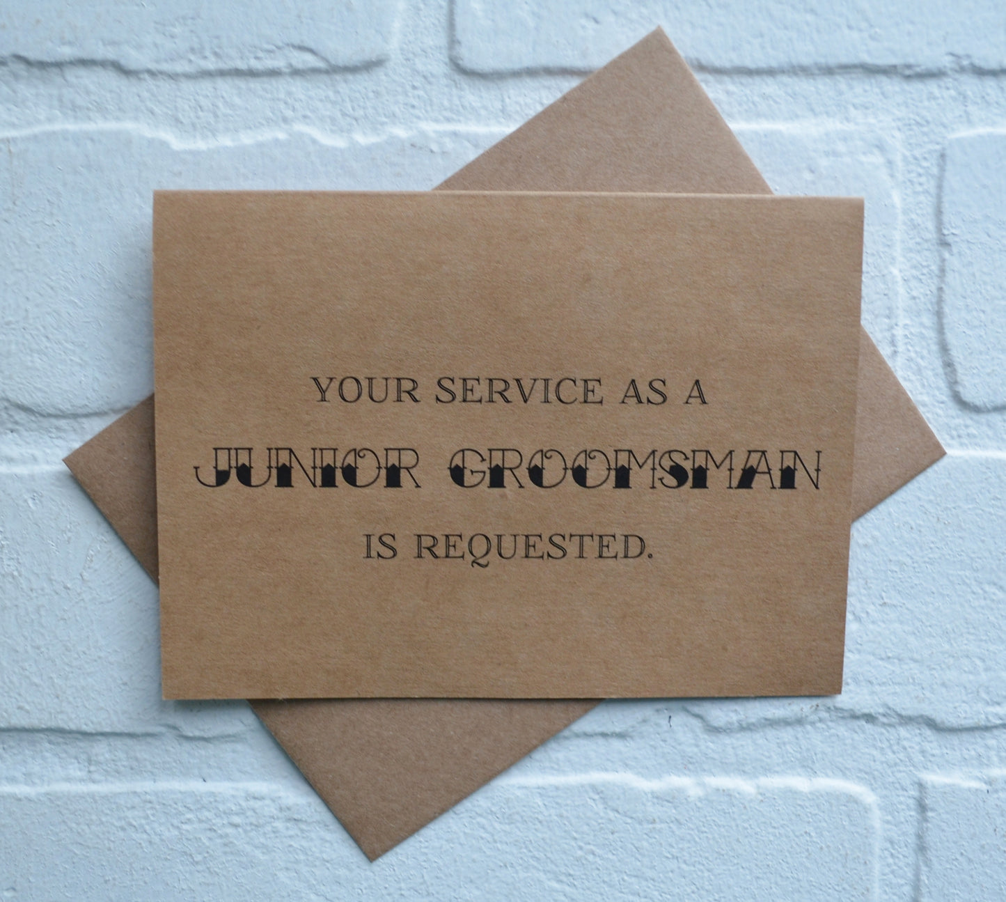 Your service is requested as a groomsman | groomsmen proposal cards | wedding party invite