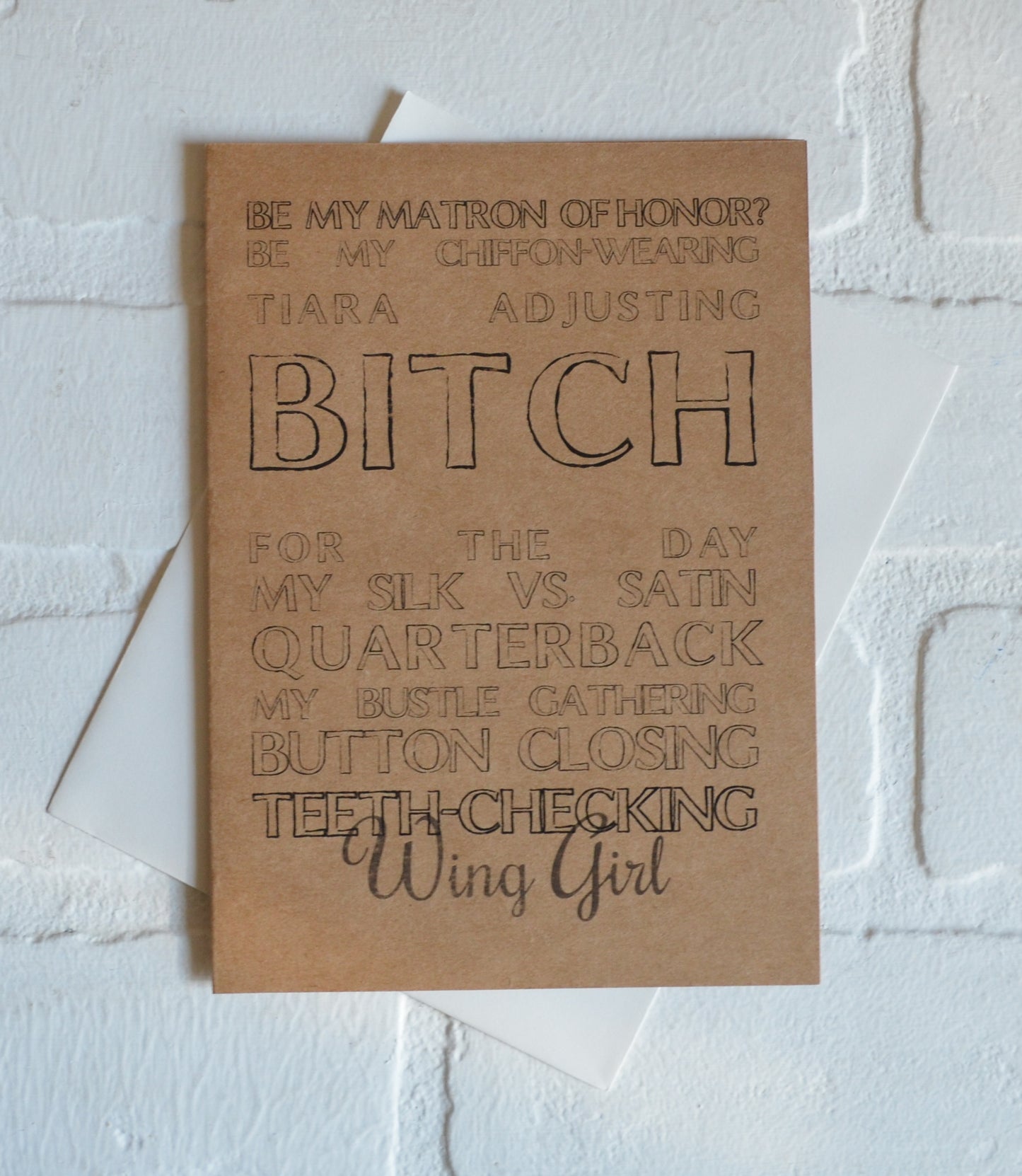 Silk vs Satin bridesmaid proposal cards | wedding party invite