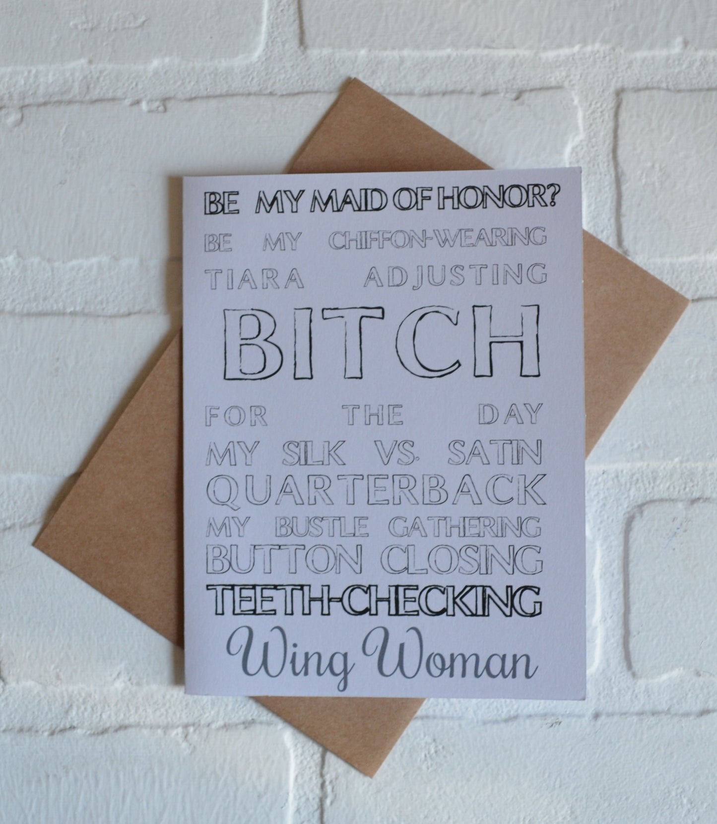 Silk vs Satin bridesmaid proposal cards | wedding party invite