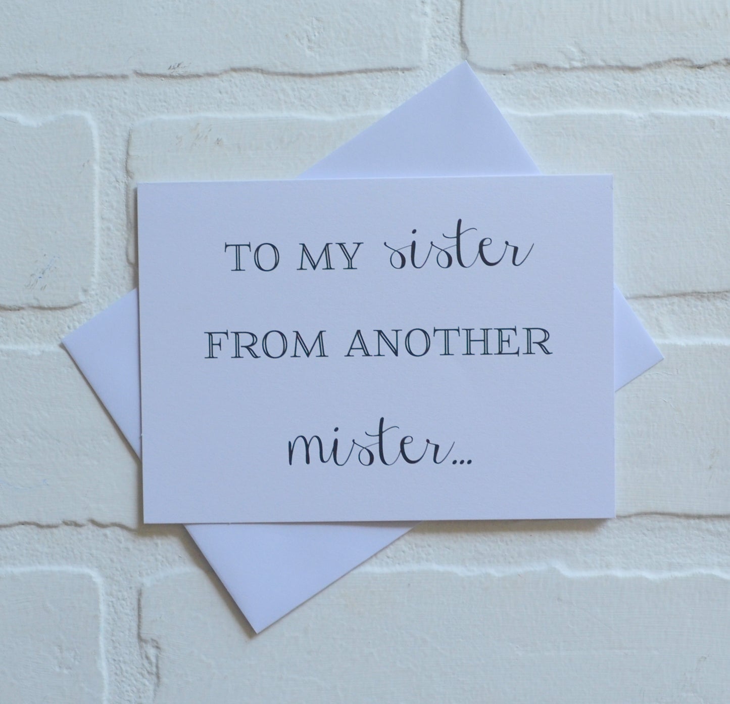 SISTER from ANOTHER mister | bridesmaid proposal cards | wedding party invite