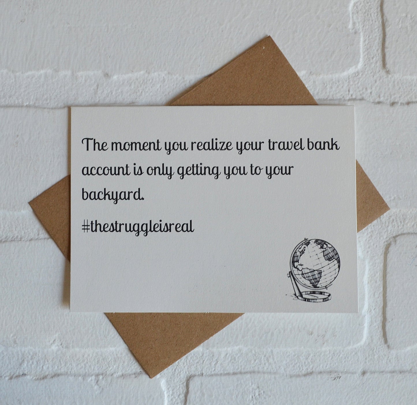 #thestuggleisreal money card | funny greeting card