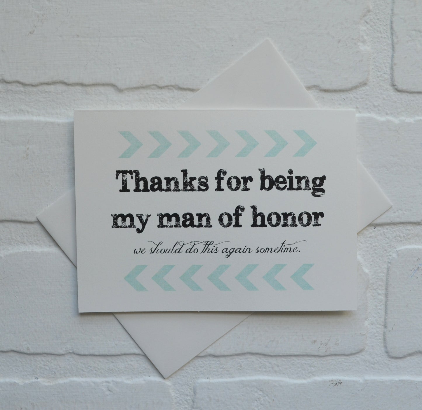 We should do it again wedding bridal party thank you cards