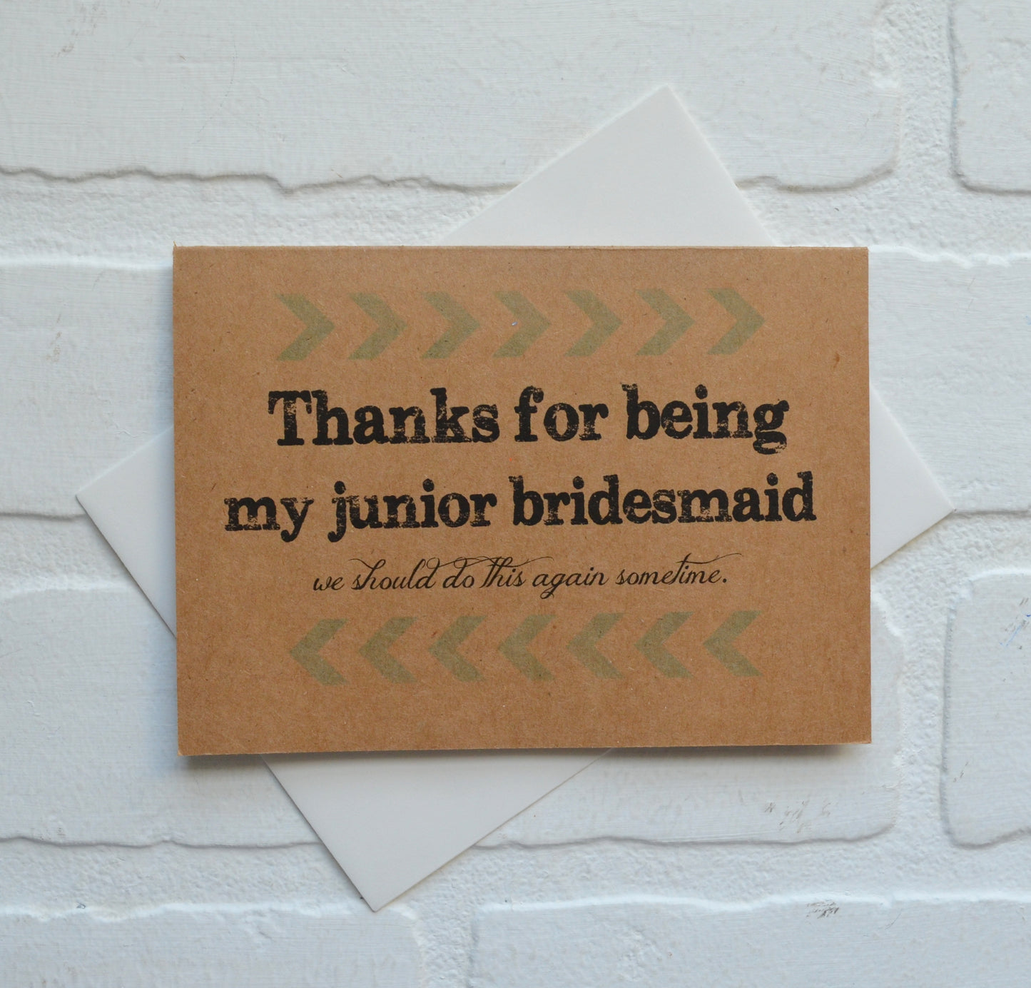 We should do it again wedding bridal party thank you cards