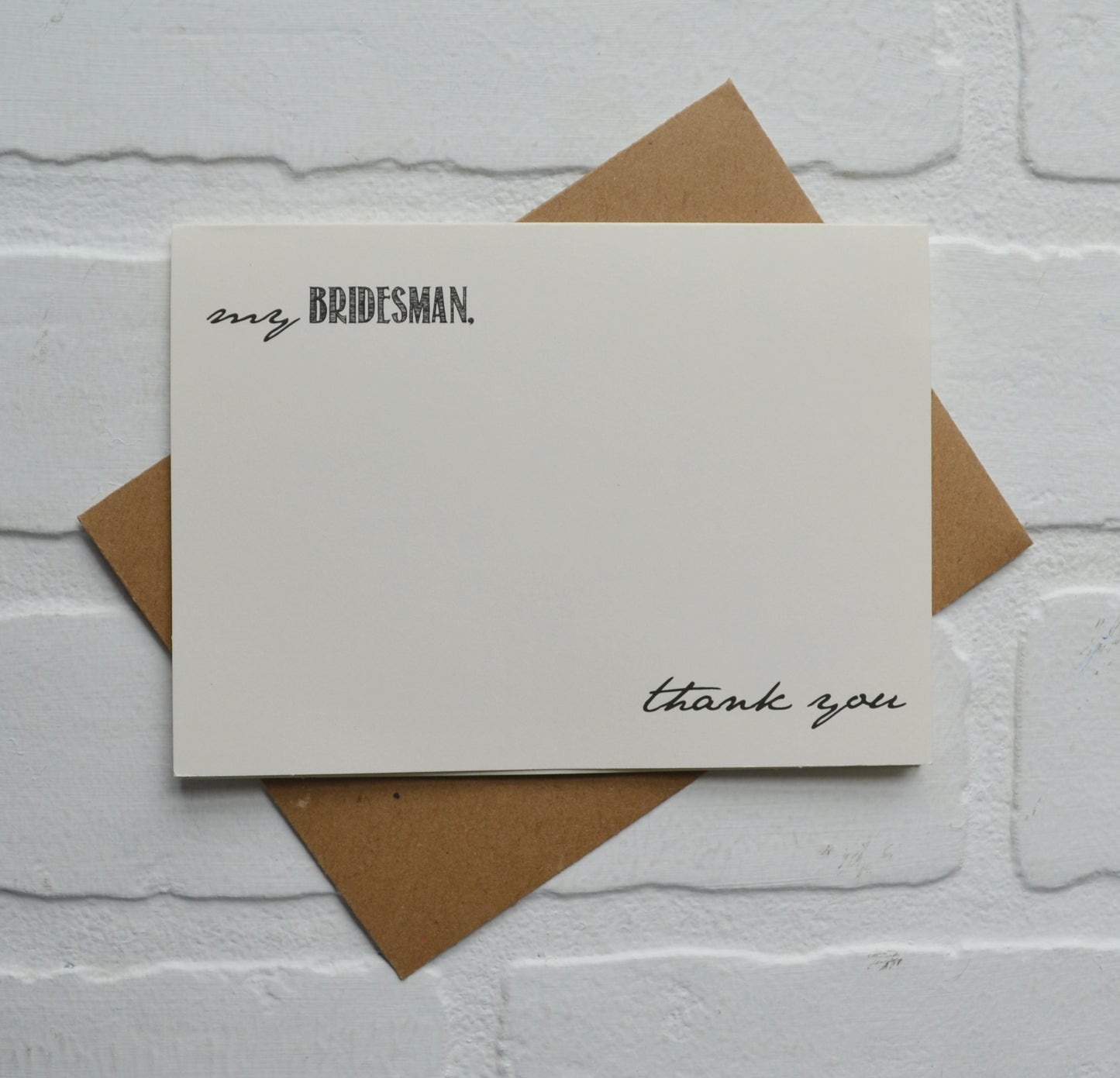 My Bridesmaid | wedding thank you cards
