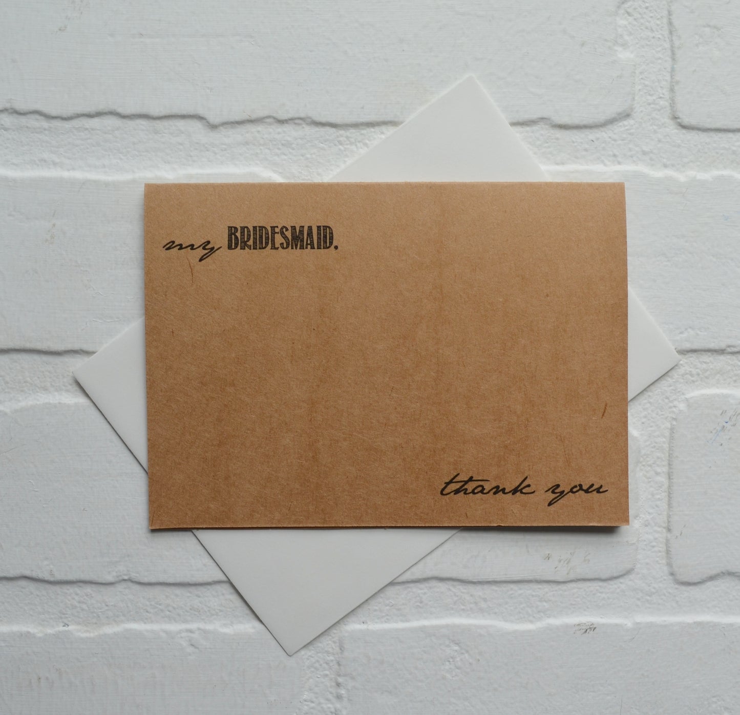 My Bridesmaid | wedding thank you cards