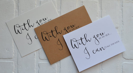 With you by my side I can take this ride bridesmaid proposal cards | wedding party invite