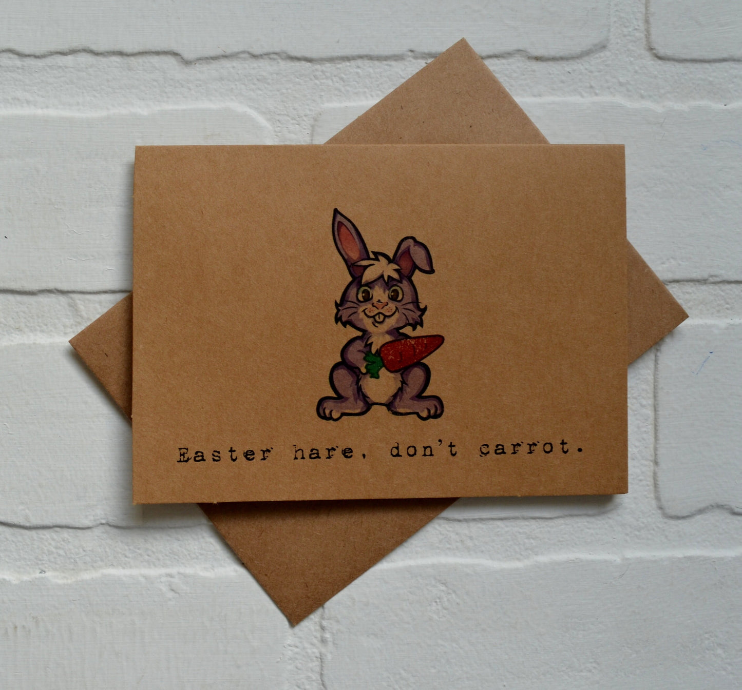 Easter hare don't care | Happy Easter Greeting Cards