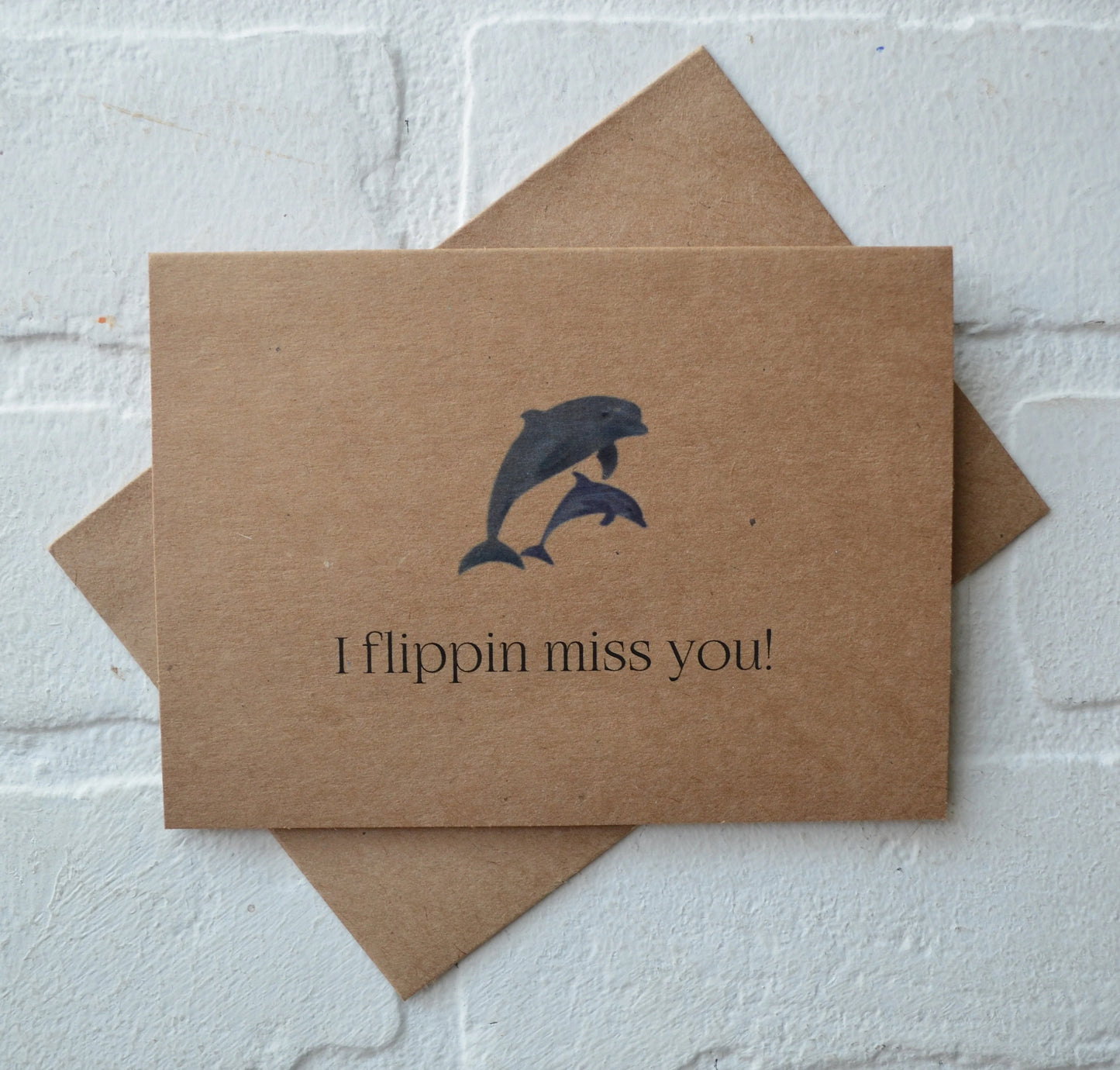 I flippin' miss you | Fishing Card | Love