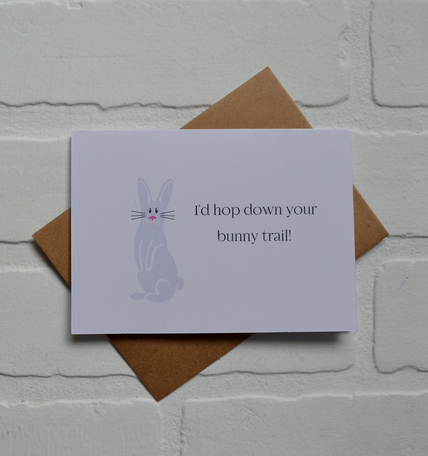 I'd hop on your bunny trail | Happy Easter Greeting Cards | Love Card