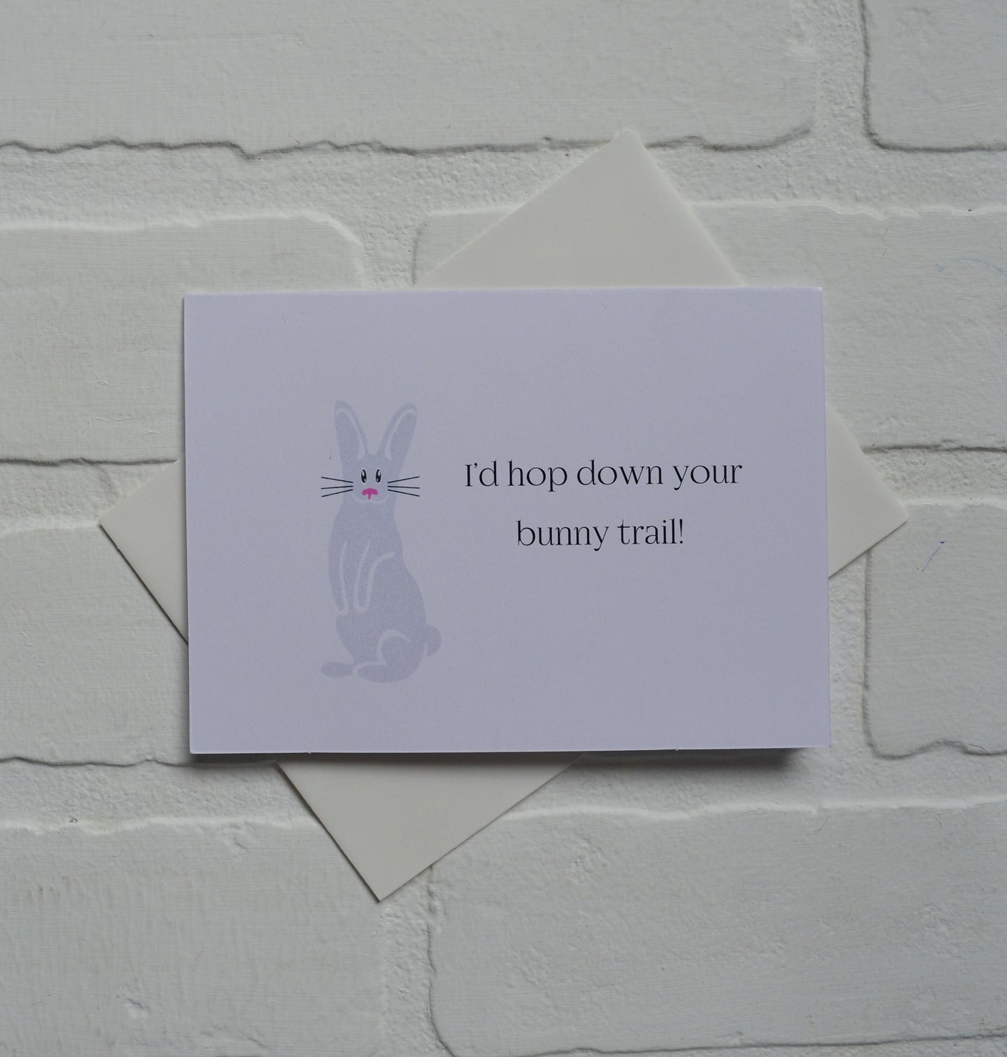 I'd hop on your bunny trail | Happy Easter Greeting Cards | Love Card