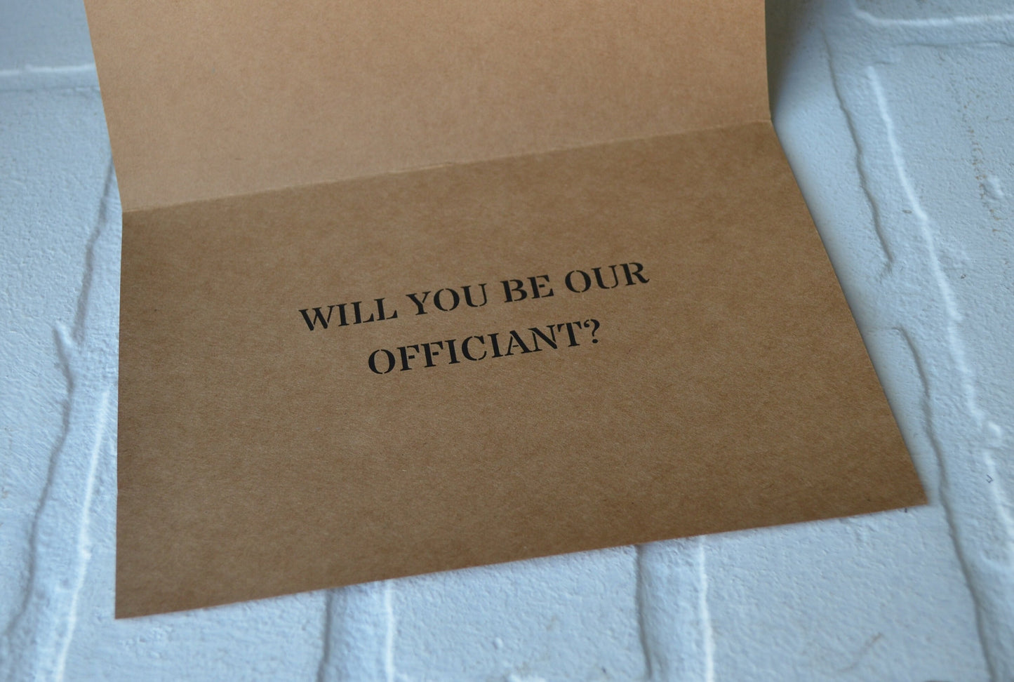 Time to suit up | Officiant Proposal Card | Wedding Party Invite