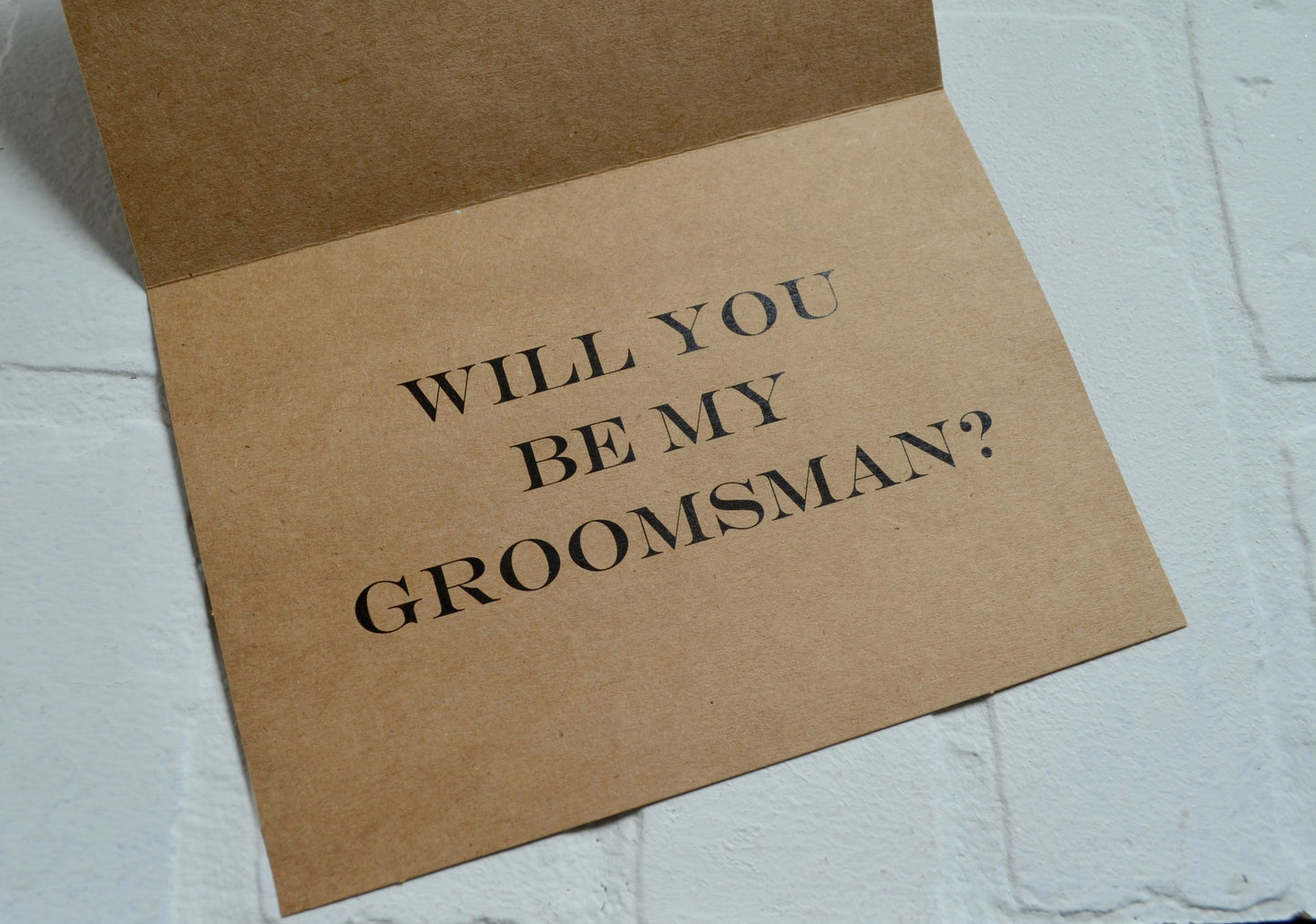 All you have to do IS SHOW UP | groomsmen proposal card | wedding party invite