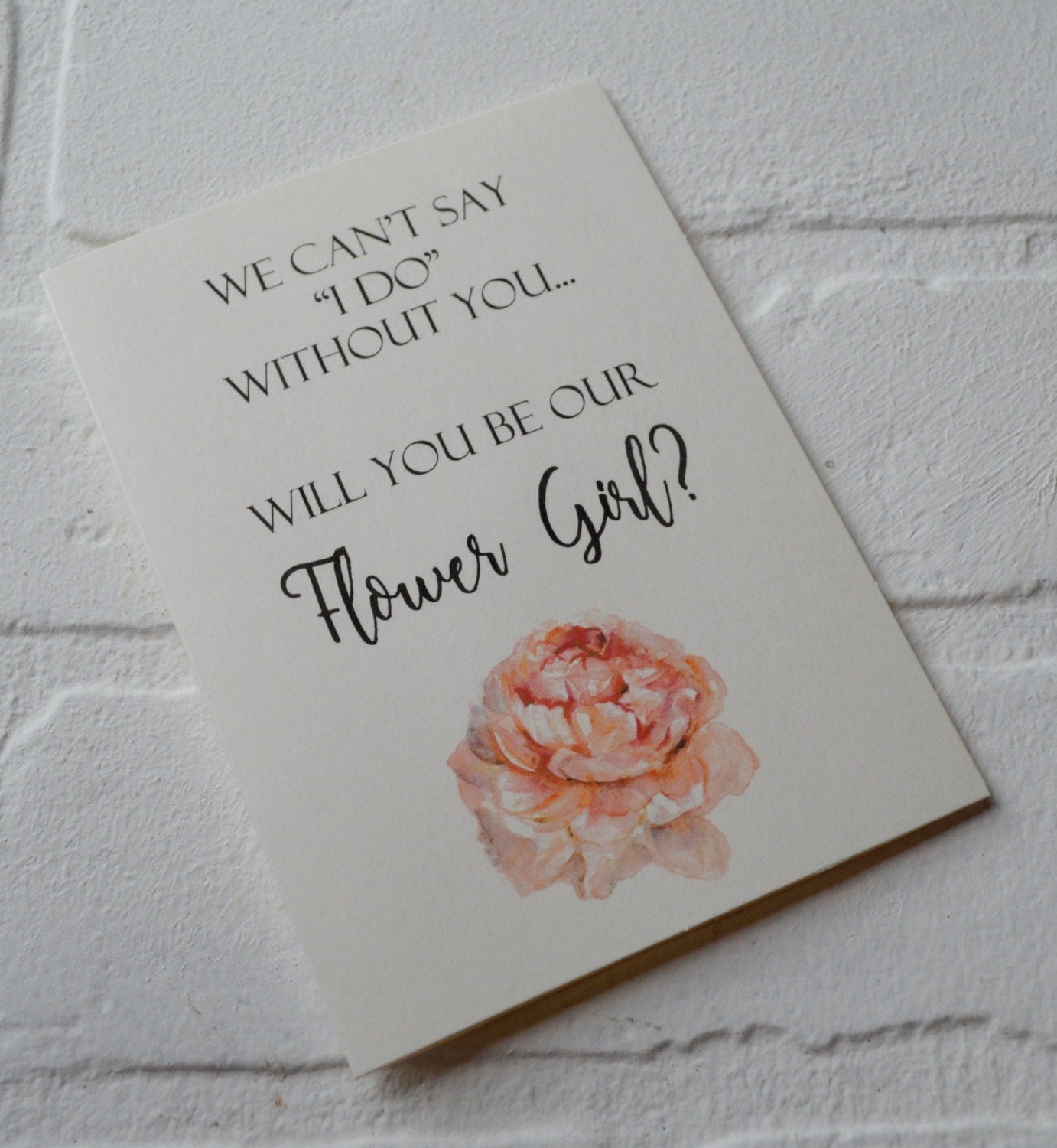 We can't say "I DO" without you | Flower Girl Proposal | Wedding Party Invite