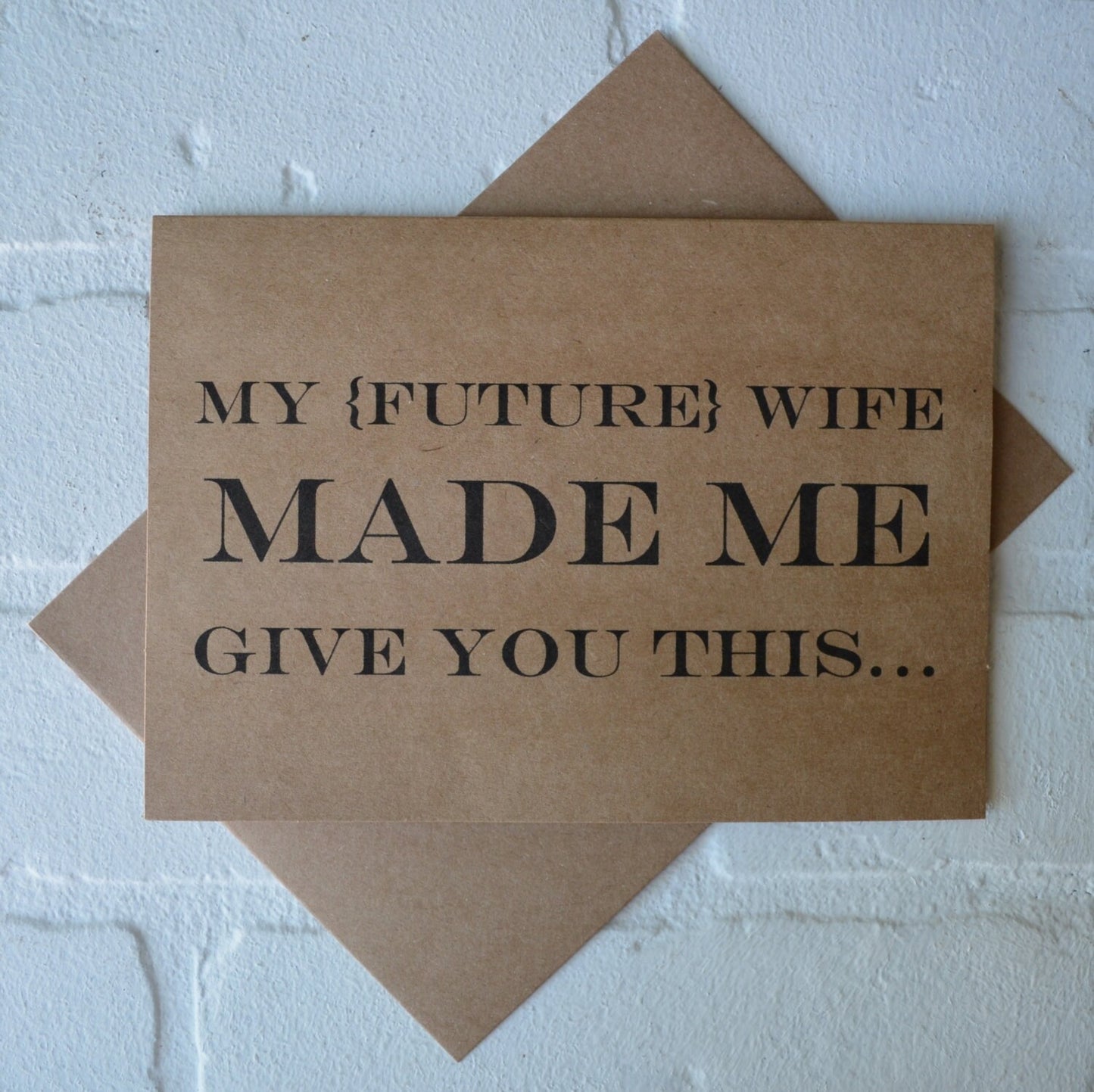 MY FUTURE wife made me groomsmen proposal cards | wedding party invite