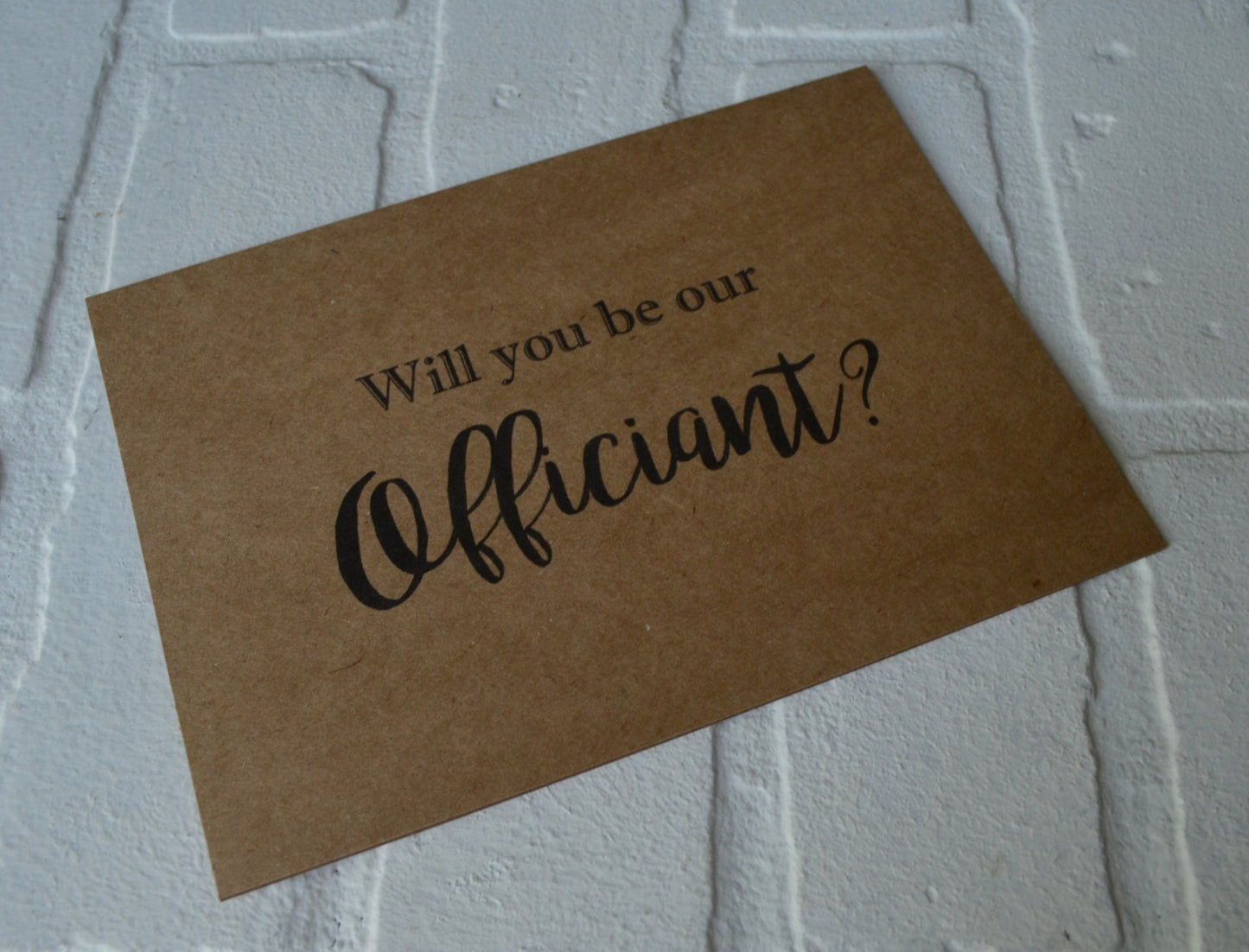 Will you be our officiant | Officiant Proposal Card | Wedding Party Invite