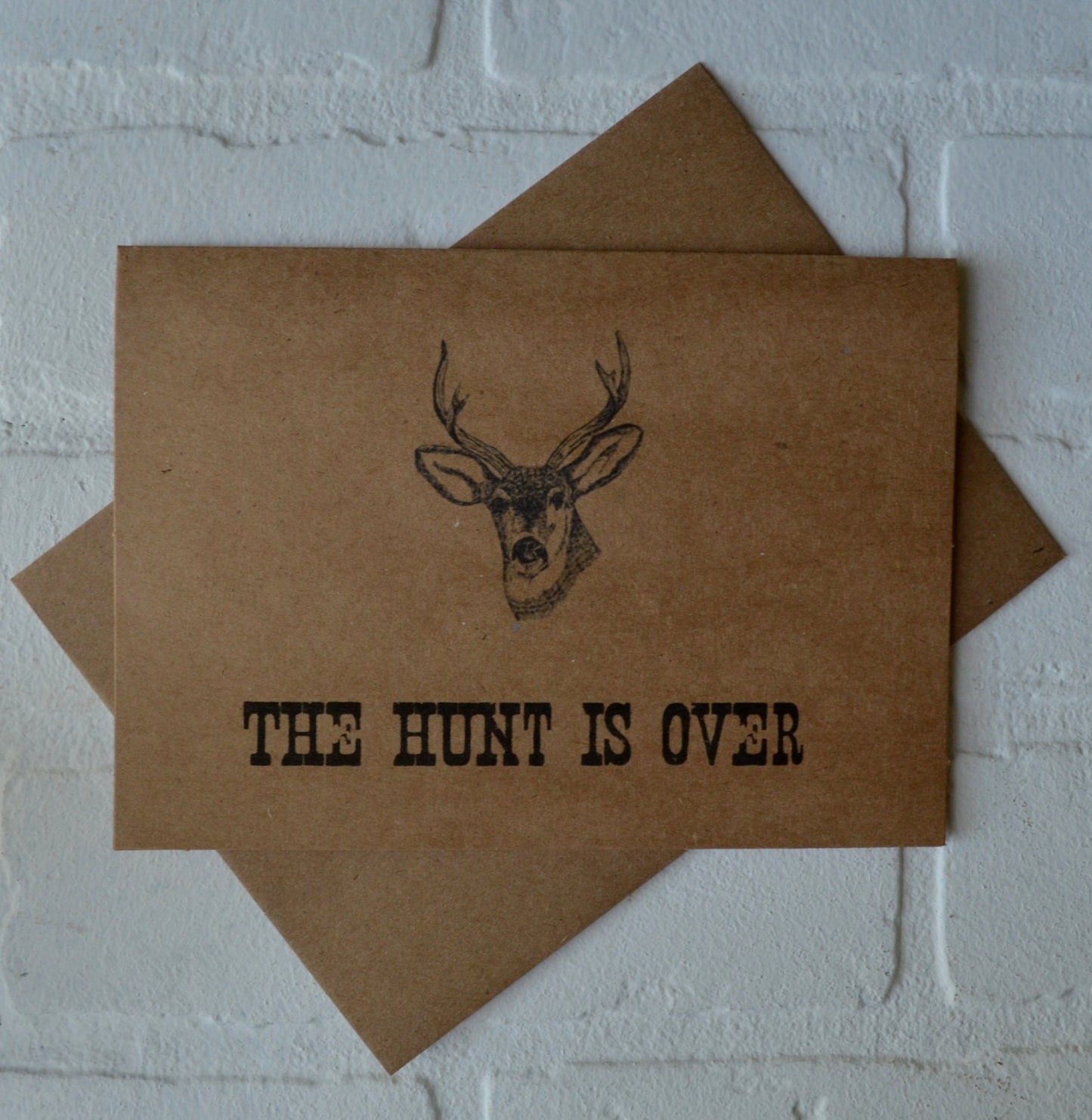 HUNT is OVER groomsmen proposal cards | wedding party invite