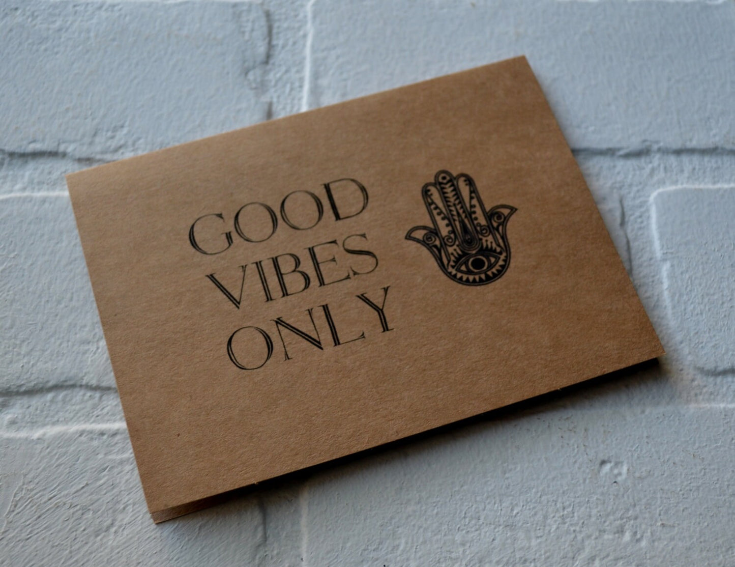 Good vibes only | yoga card | yogi hindu greeting