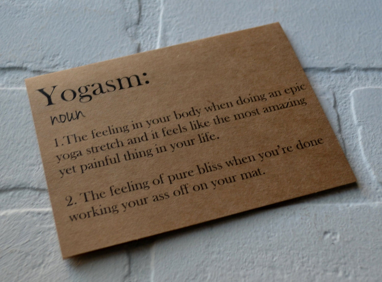 YOGASM | yoga card | yogi hindu greeting