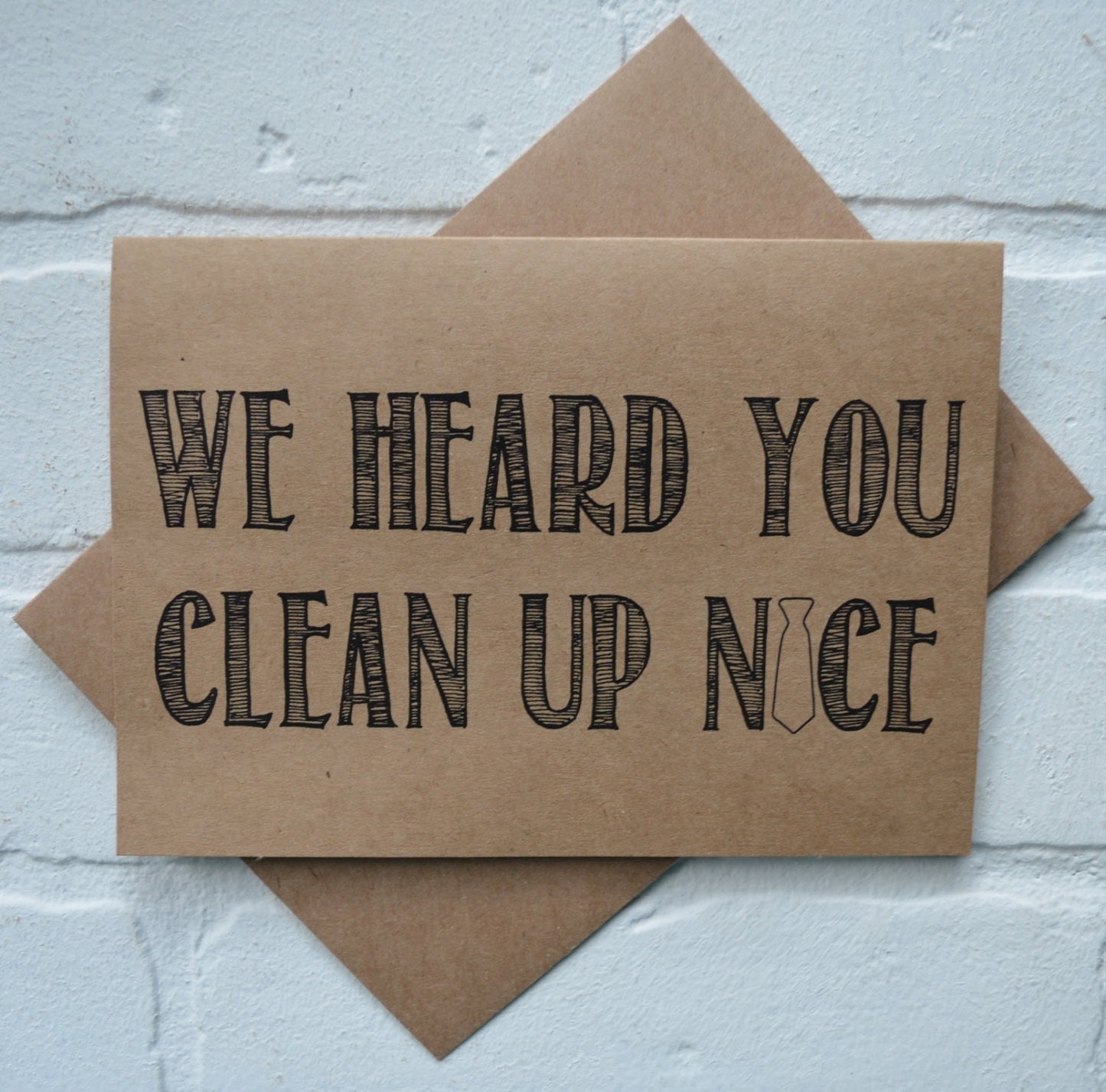 We heard you clean up nice | Officiant Proposal Card | Wedding Party Invite