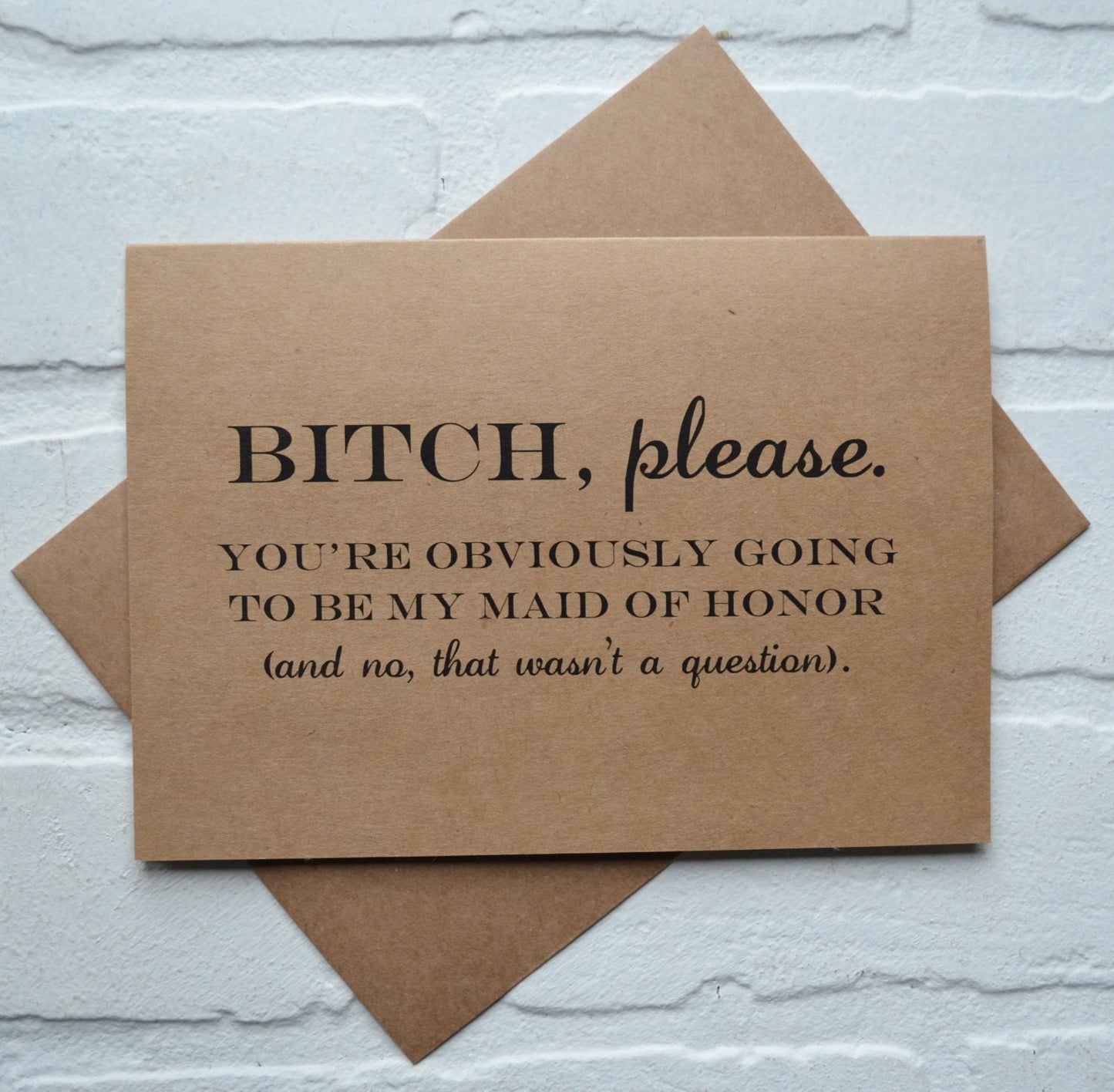 B#TCH PLEASE Will you be my maid of honor Card Bridesmaid Card Funny Bridesmaid Card Bridesmaid Proposal  Be My Maid of Honor b*tch funny