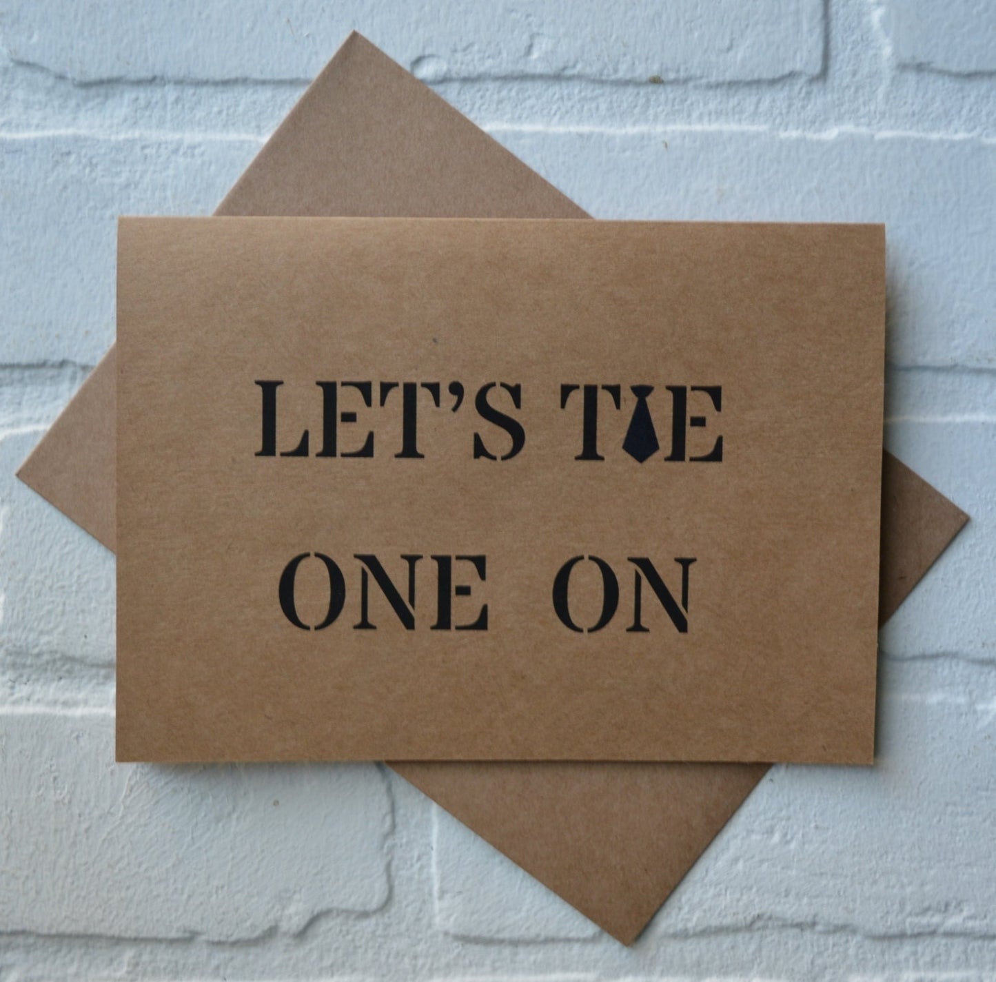 LET'S TIE ONE on | groomsmen proposal cards | wedding party invite