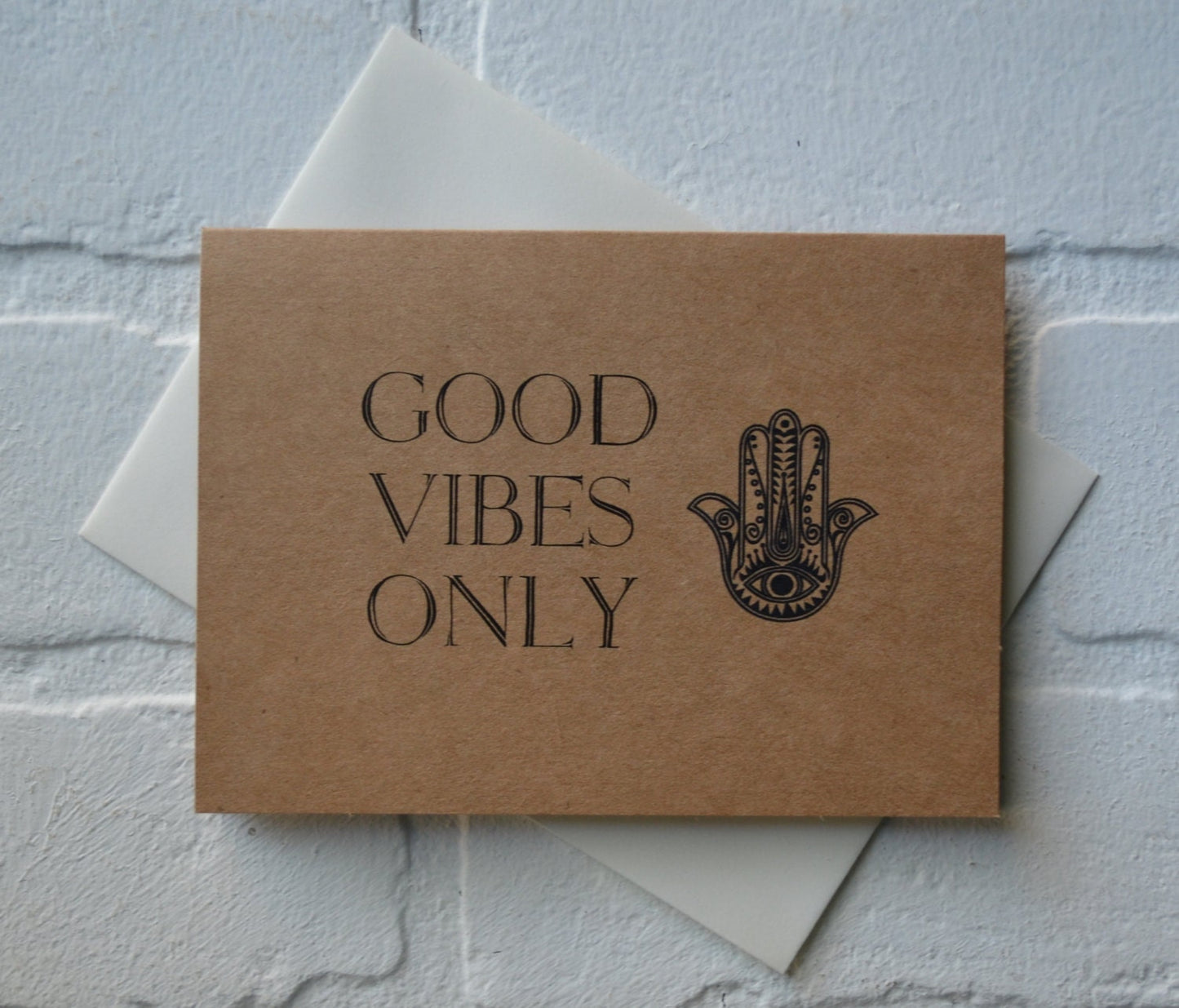 Good vibes only | yoga card | yogi hindu greeting