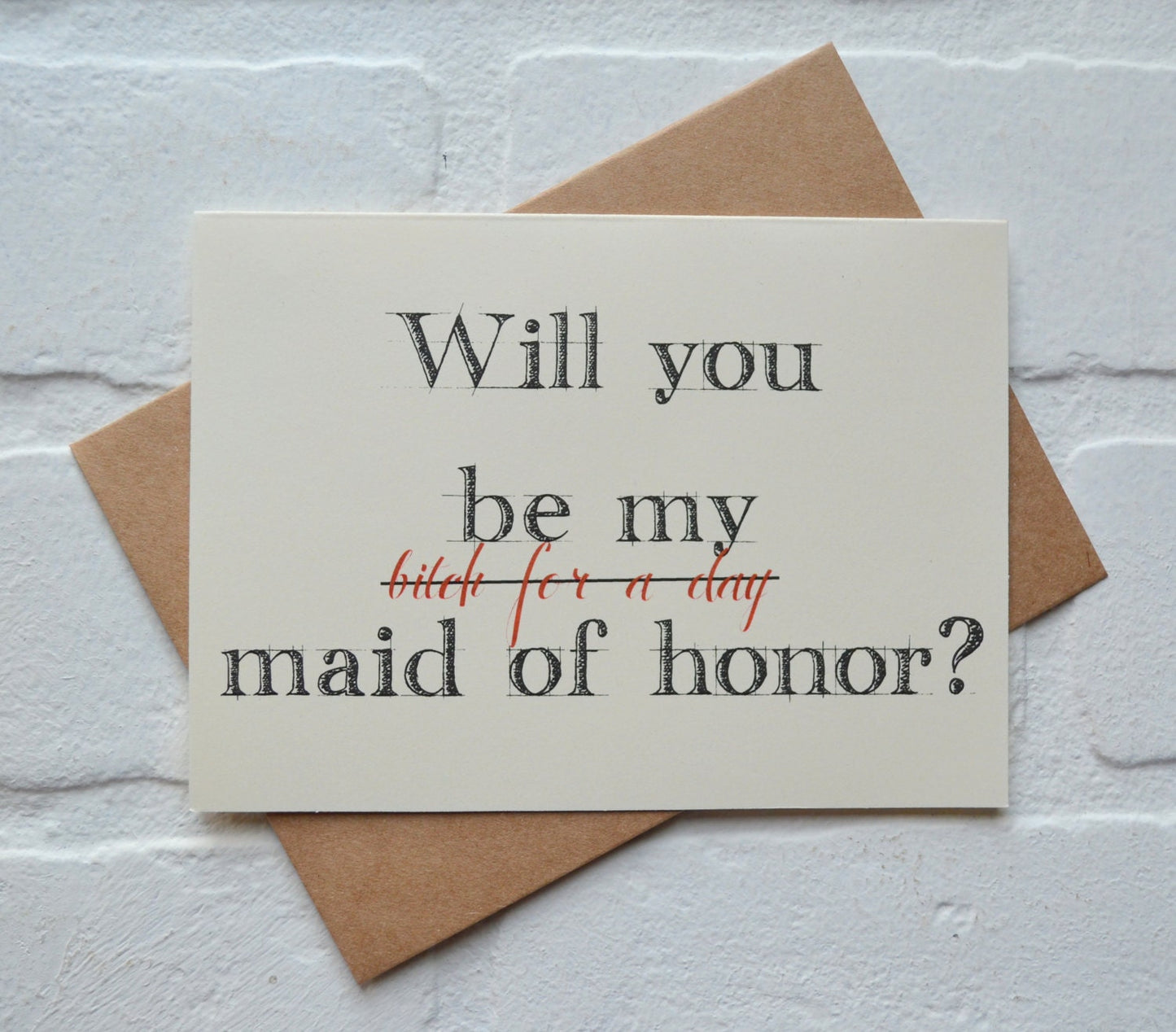 B#TCH for A DAY | Will you be my bridesmaid proposal card | wedding party cards | bridal | maid of honor | matron of honor | gifts | junior