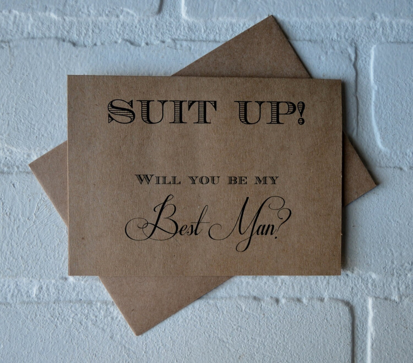 Suit up | groomsmen proposal cards | wedding party invite