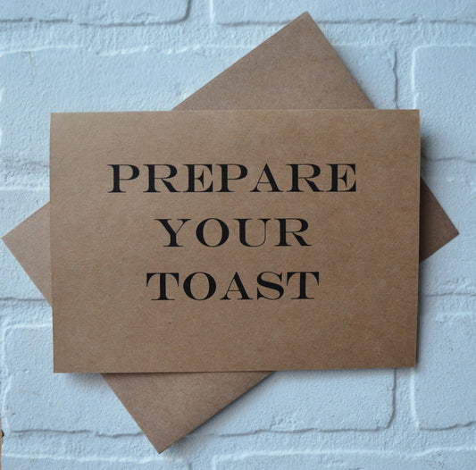 PREPARE your toast bridesmaid proposal cards | wedding party invite