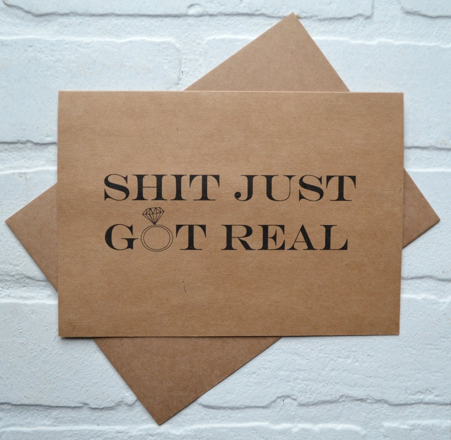 Shit Just Got Real bridesmaid proposal cards | wedding party invite