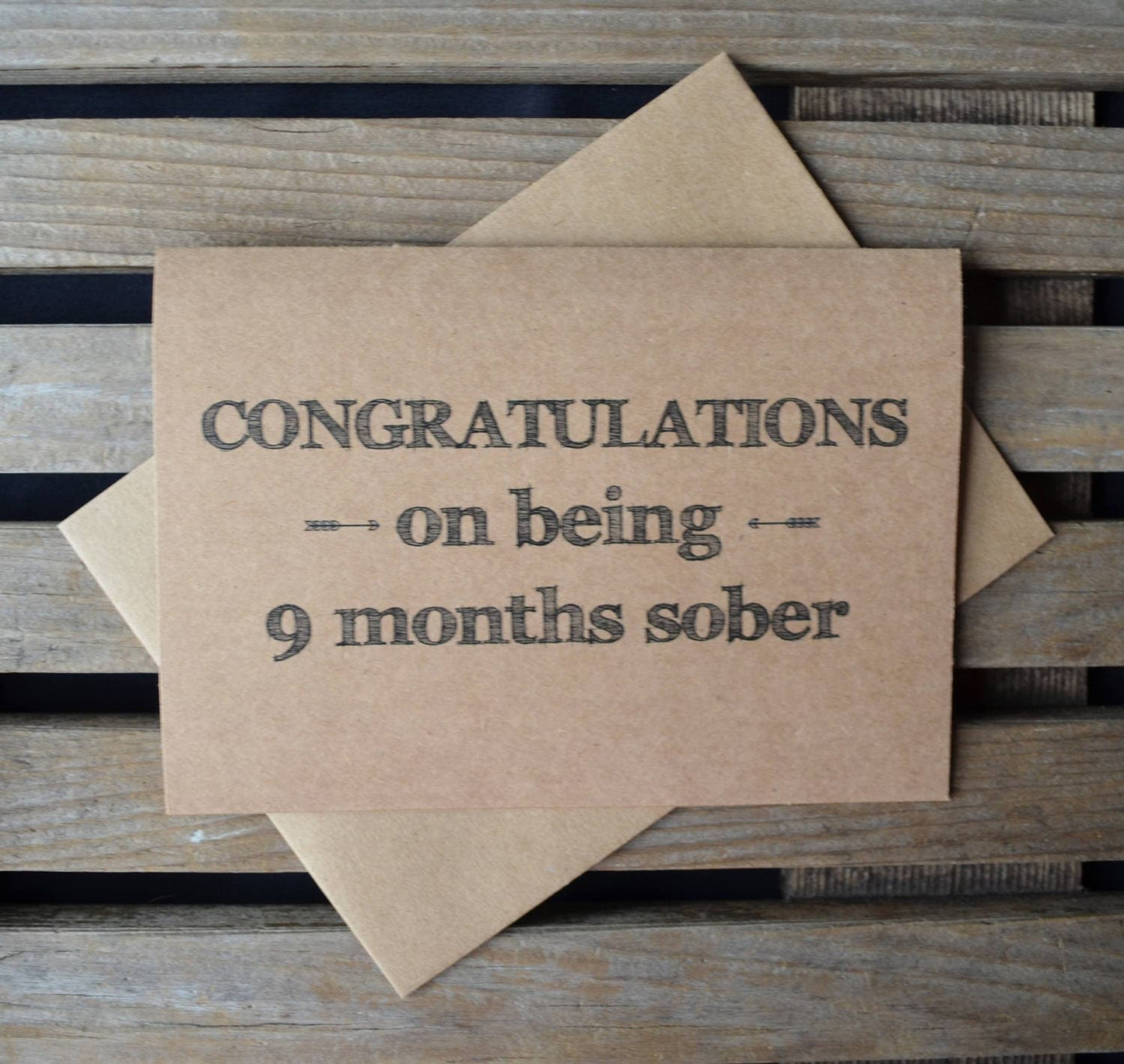 Congratulations on being 9 months sober | new baby card | expecting parents | congrats