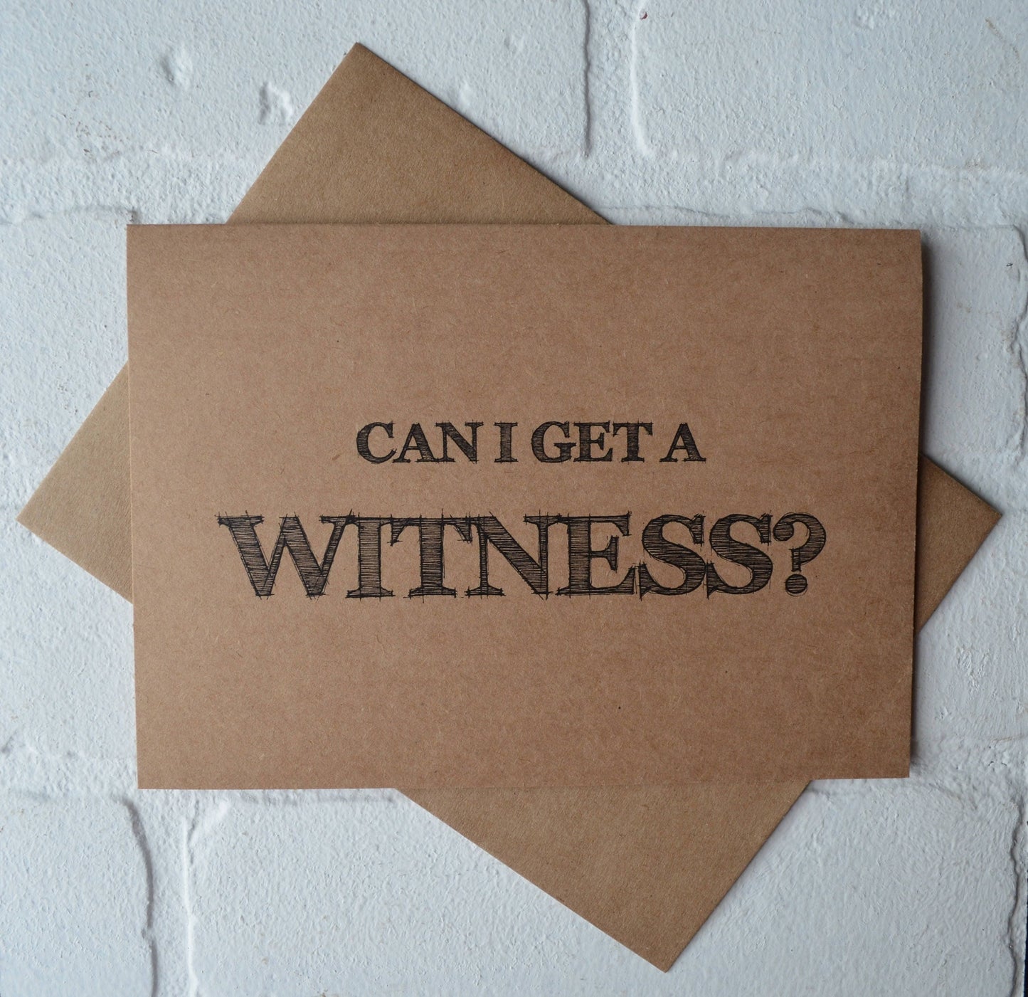 Can I get a witness | bridesmaid proposal card | wedding party invite