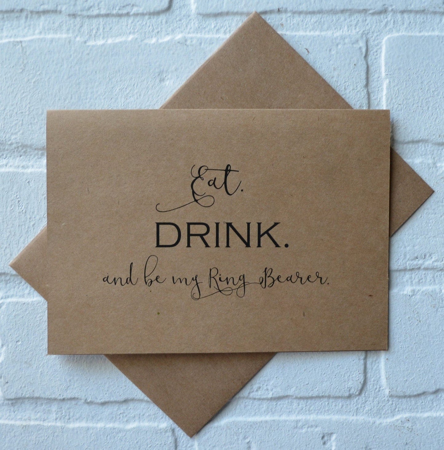 Eat drink and be my groomsman | groomsmen proposal card | wedding party invite