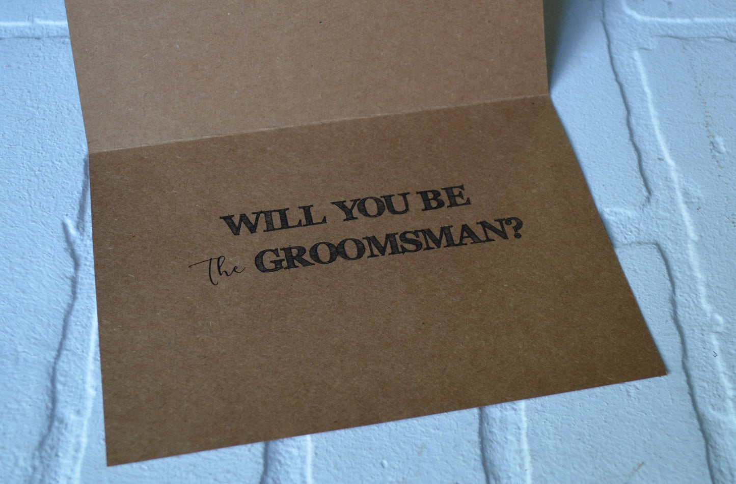 The MAN the MYTH the LEGEND | groomsmen proposal cards | wedding party invite