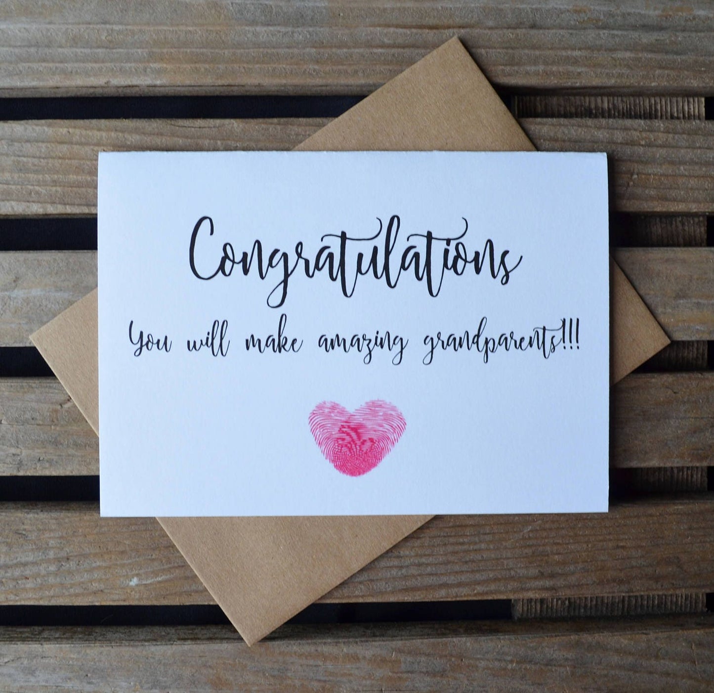 Congratulations you will make amazing grandparents | new baby card | expecting grandparents | congrats