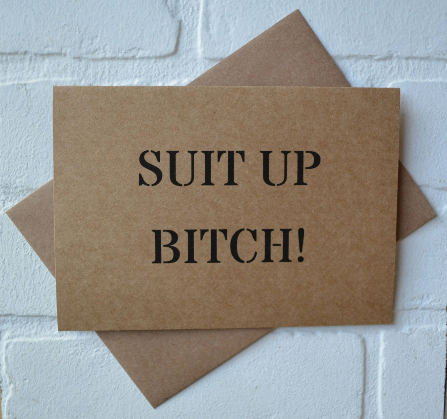 Suit up bitch | Officiant Proposal Card | Wedding Party Invite