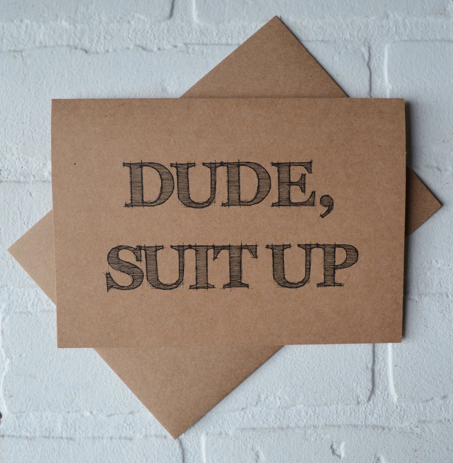 Dude suit up | groomsmen proposal card | wedding party invite