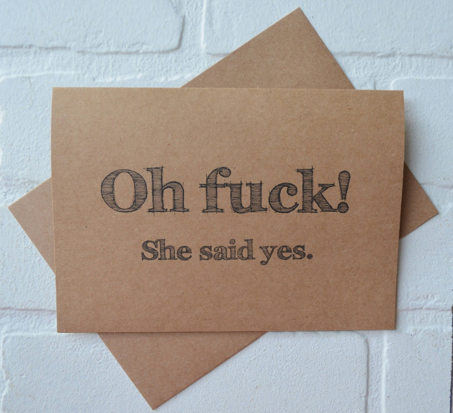 OH fuck she said YES | groomsmen proposal cards | wedding party invite