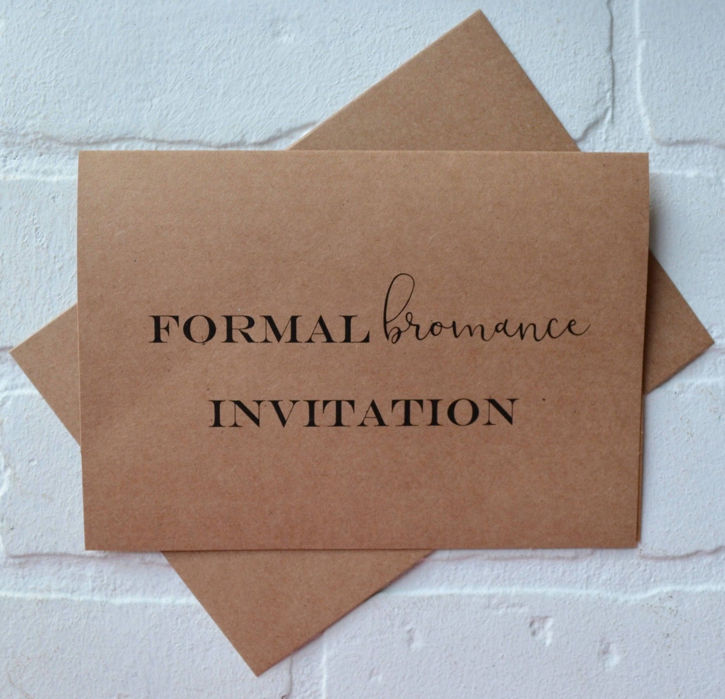 FORMAL BROMANCE INVITATION groomsmen proposal cards | wedding party invite