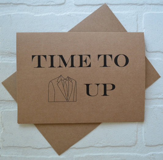 Time to SUIT UP | groomsmen proposal cards | wedding party invite