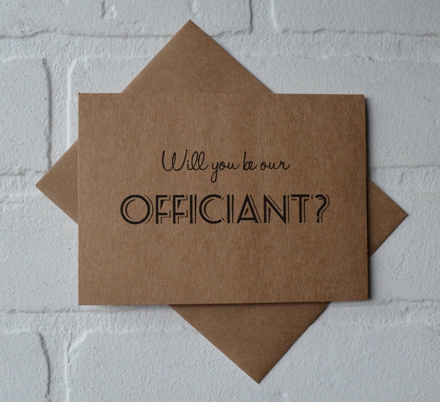 Will you be our officiant | Officiant Proposal Card | Wedding Party Invite