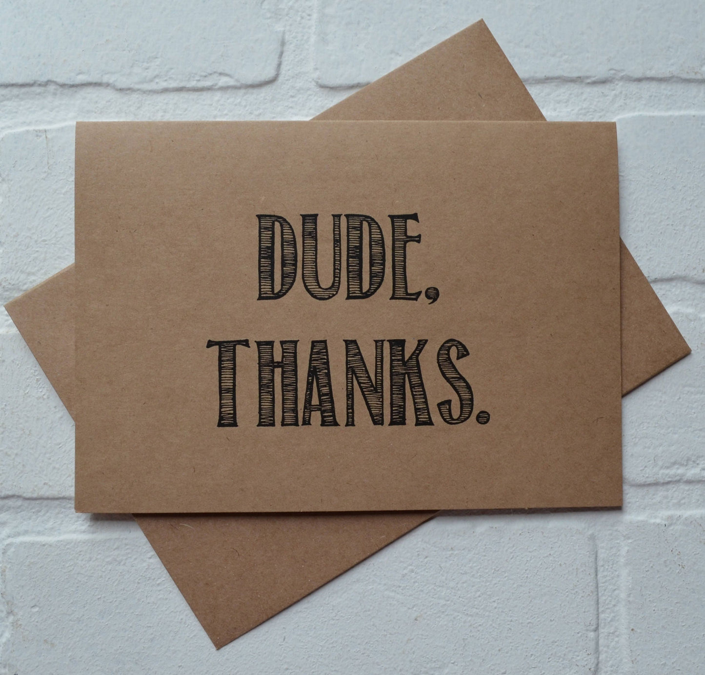 Dude thanks | wedding thank you card